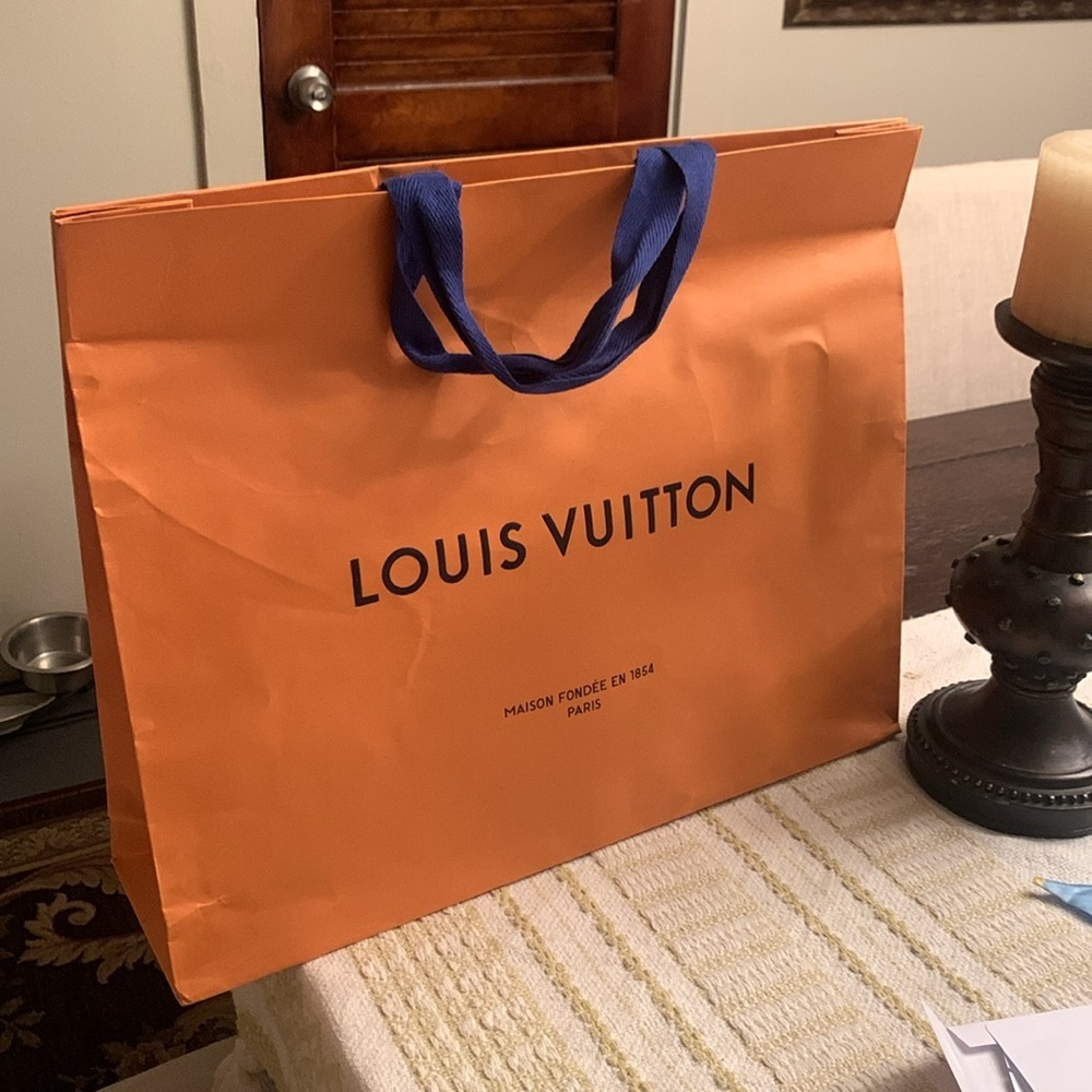 Louis Vuitton Orange Shopping Bag